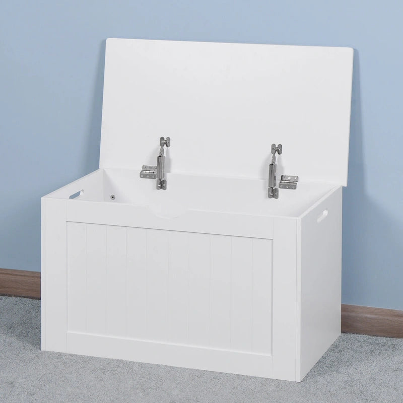Lift Top Entryway Storage Cabinet with Safety Hinges