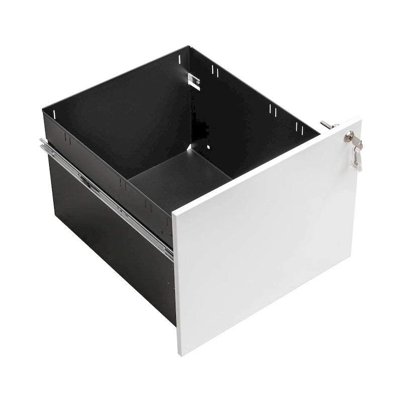 2 Drawer Rolling Locking Office File Cabinet with Lock, Anti-tilt Wheels