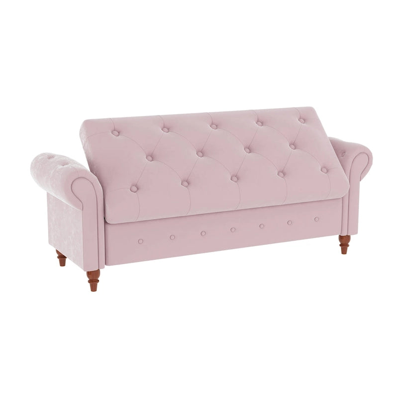 63 Bed Bench Cream White Fabric