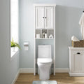 Crosley Seaside Space Saver Cabinet Distressed White