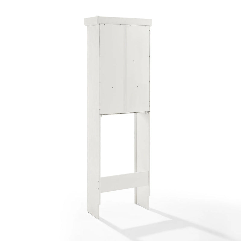 Over-the-Toilet Space Saver Cabinet with Beadboard Panel & Gunmetal Hardware