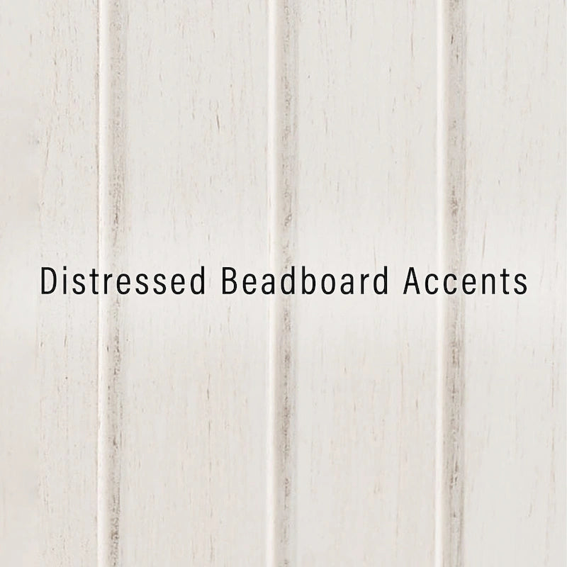Over-the-Toilet Space Saver Cabinet with Beadboard Panel & Gunmetal Hardware