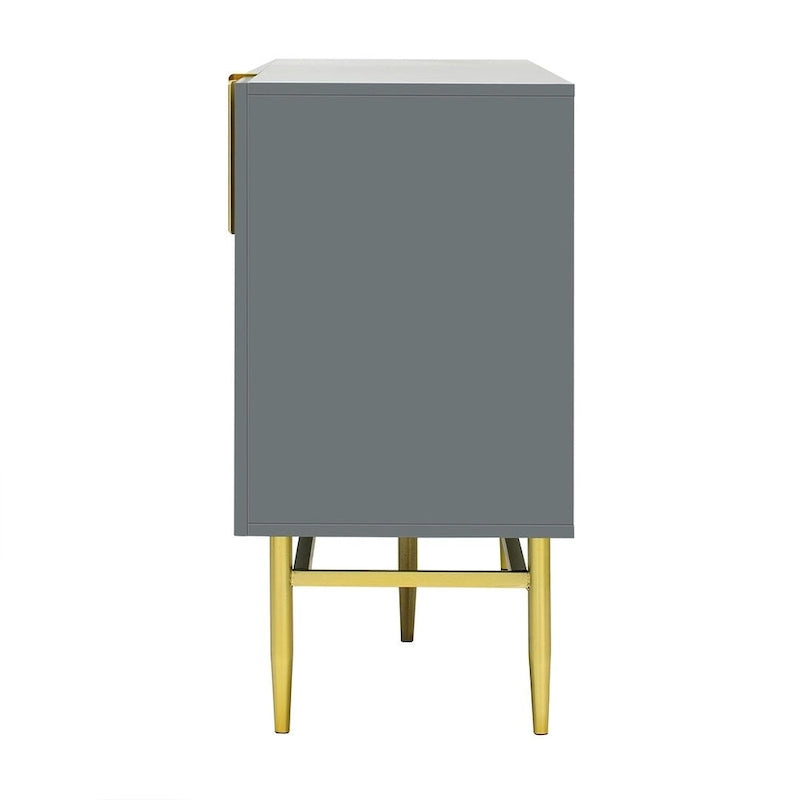 60 Modern Elegant 4-Door Cabinet Buffet/Sideboard
