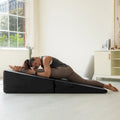 Convertible Yoga & Massage Ramp Bench with Microvelvet Slip Cover