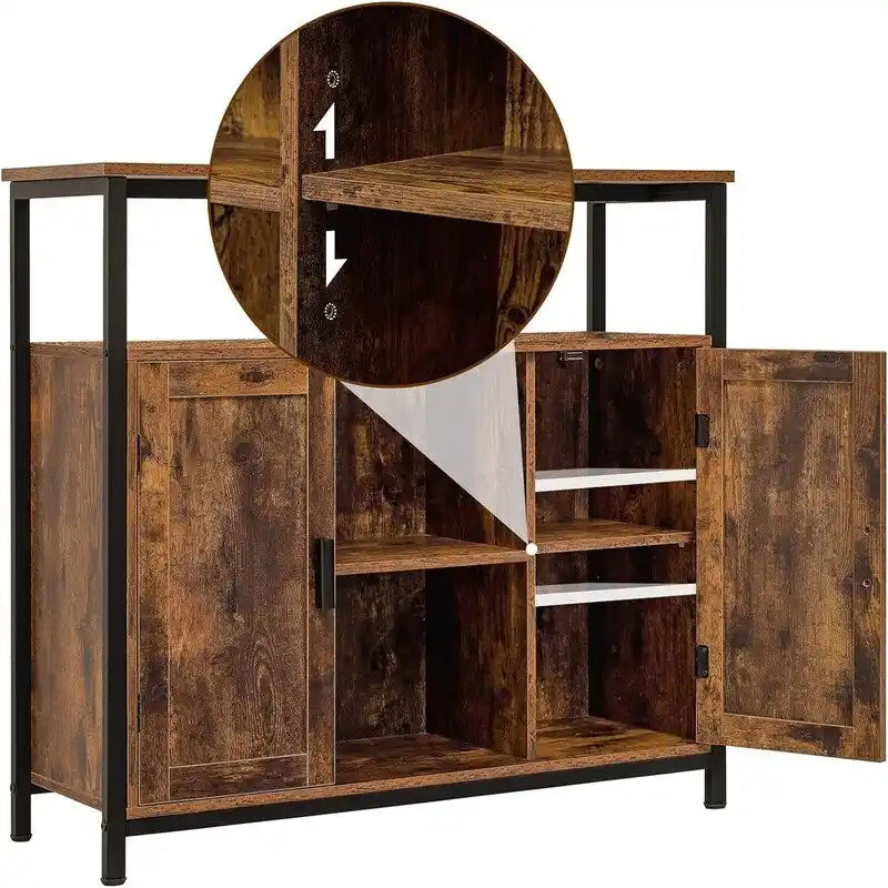 Storage Cabinet with 2 Doors - 11.81D x 35.43W x 31.5H