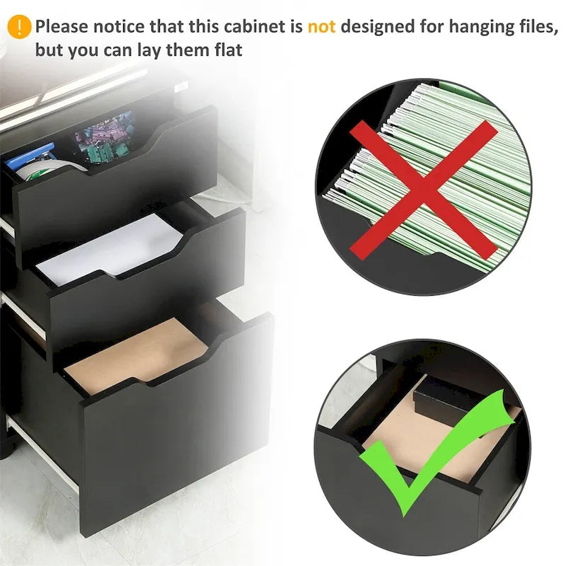 Mobile Storage Cabinet Organizer w/Drawer,Printer Stand with Castors