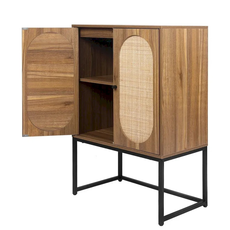 High Cabinet Free Standing Cabinet Adjustable shelf for Living Room Bedroom Hallway - 26.78 x 15.75 x 41.23H