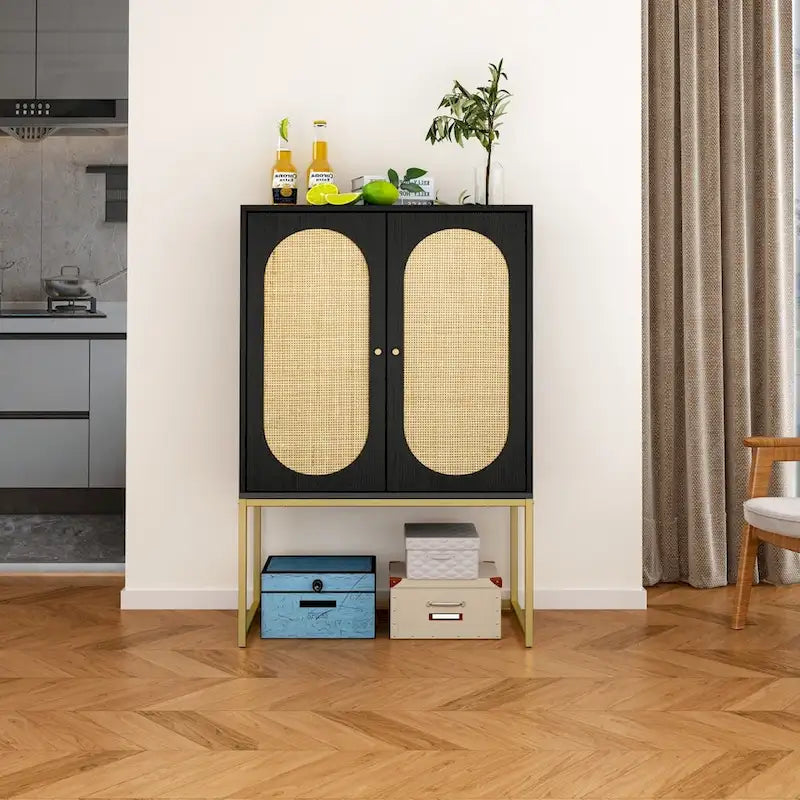 High Cabinet Free Standing Cabinet Adjustable shelf for Living Room Bedroom Hallway - 26.78 x 15.75 x 41.23H