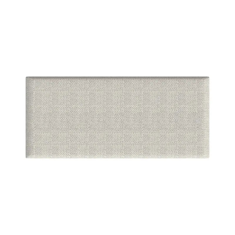 Modern Storage Bench Ottoman with Soft-Close Lid & Wood Legs, Chevron Fabric, 36x16x17.5"